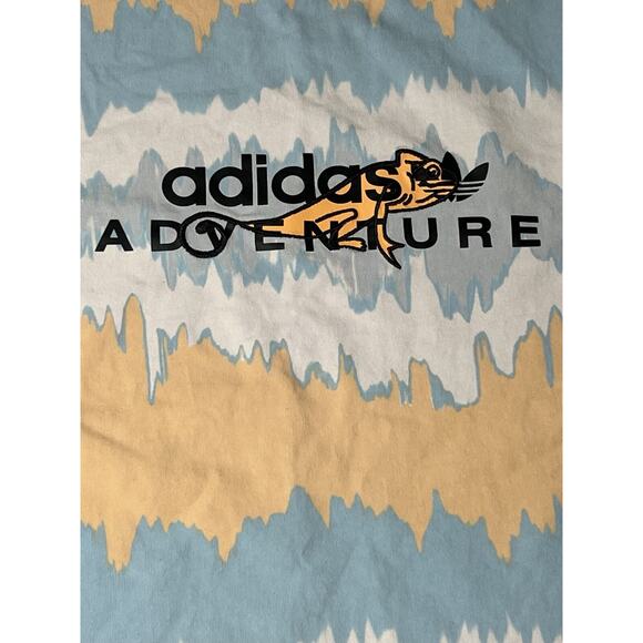 Adidas Adventure Iguana Short Sleeve T-Shirt Men’s M White Orange Blue Gray - Picture 2 of 7